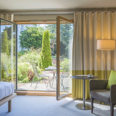Upgrade to a Garden or Signature Garden room and enjoy your own outside patio area and seating