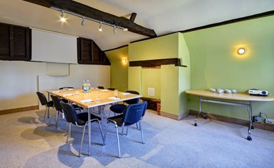 The characterful Cottage Boardroom can seat up to 10